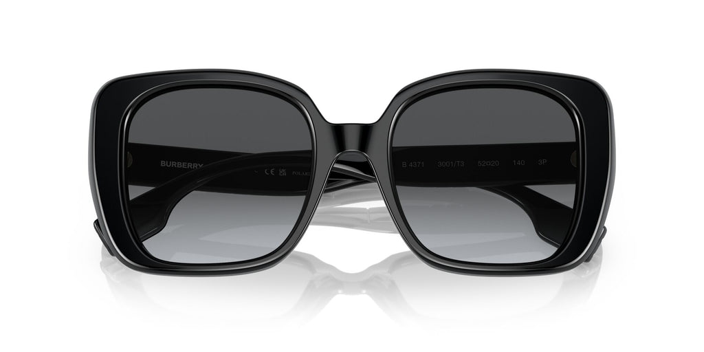 Burberry Helena 0BE4371 3001T3 52 Black / Grey Polarised 52 / Plastic / Plastic