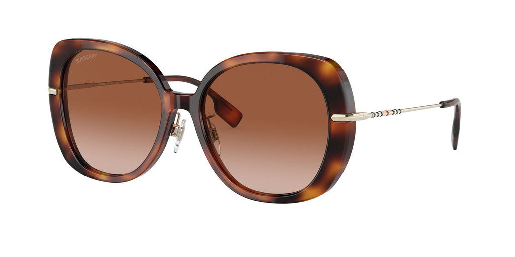 Burberry Eugenie 0BE4374F 331613 55 Light Havana / Brown Gradient 55 / Plastic / Metal