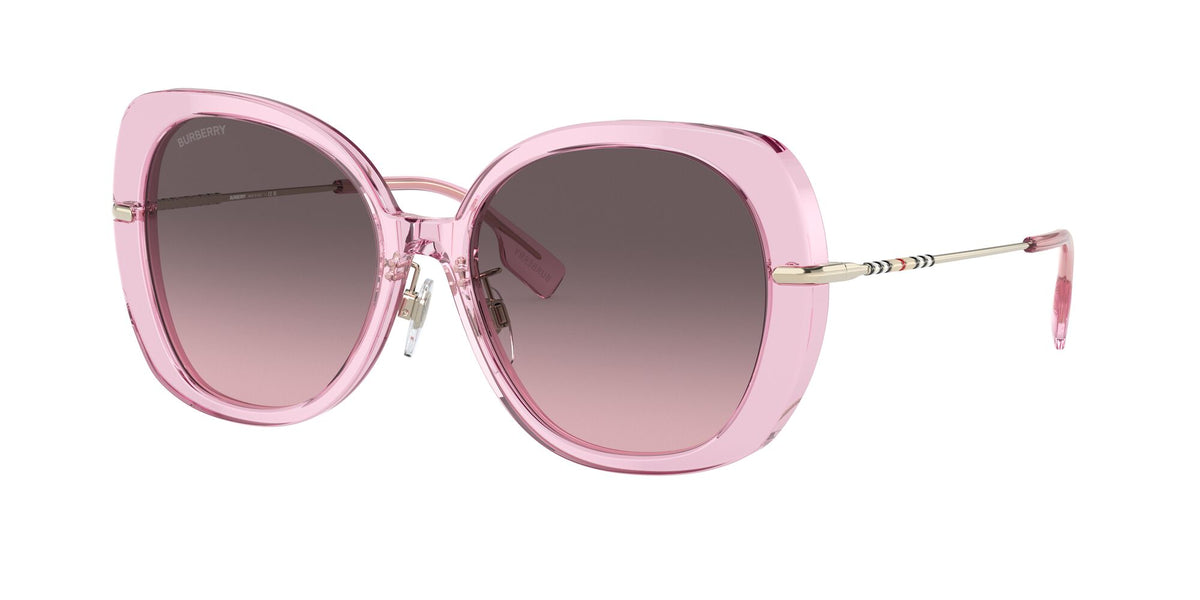 Burberry Eugenie 0BE4374F 40245M 55 Pink / Rose Gradient Grey 55 / Plastic / Metal