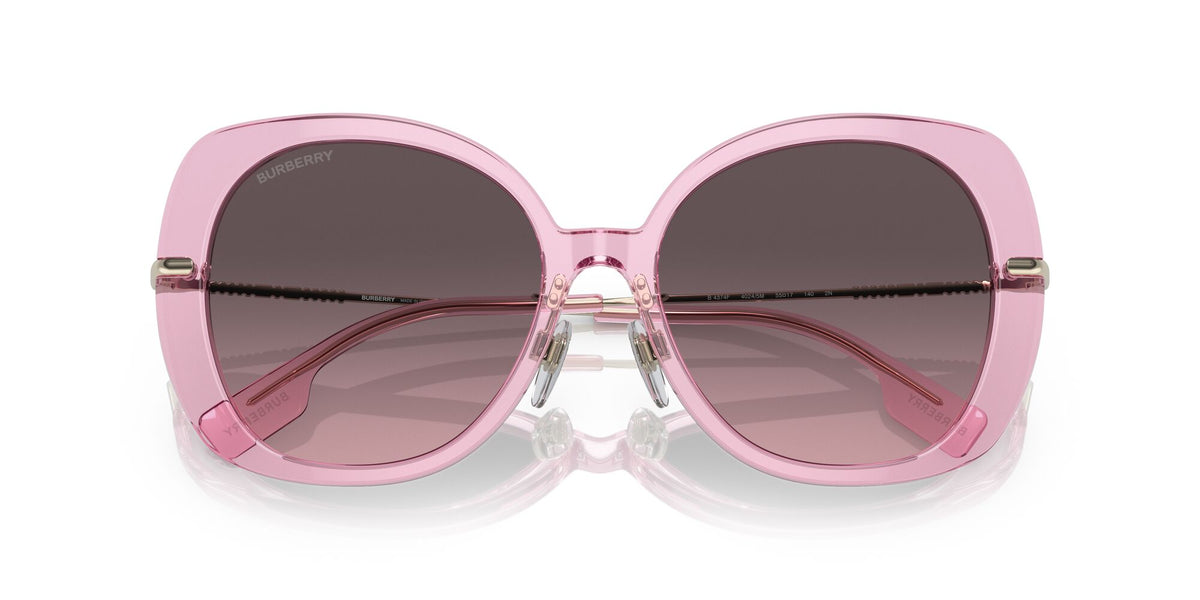 Burberry Eugenie 0BE4374F 40245M 55 Pink / Rose Gradient Grey 55 / Plastic / Metal