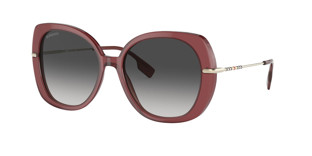 Burberry BE 4374 Bordeaux / Grey Gradient 55 / Plastic / Metal