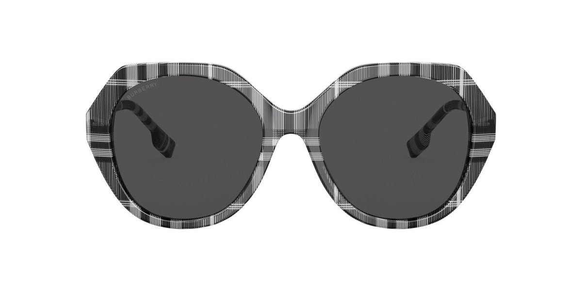 Burberry Vanessa 0BE4375F 400487 57 Check White/Black / Dark Grey 57 / Plastic / Plastic
