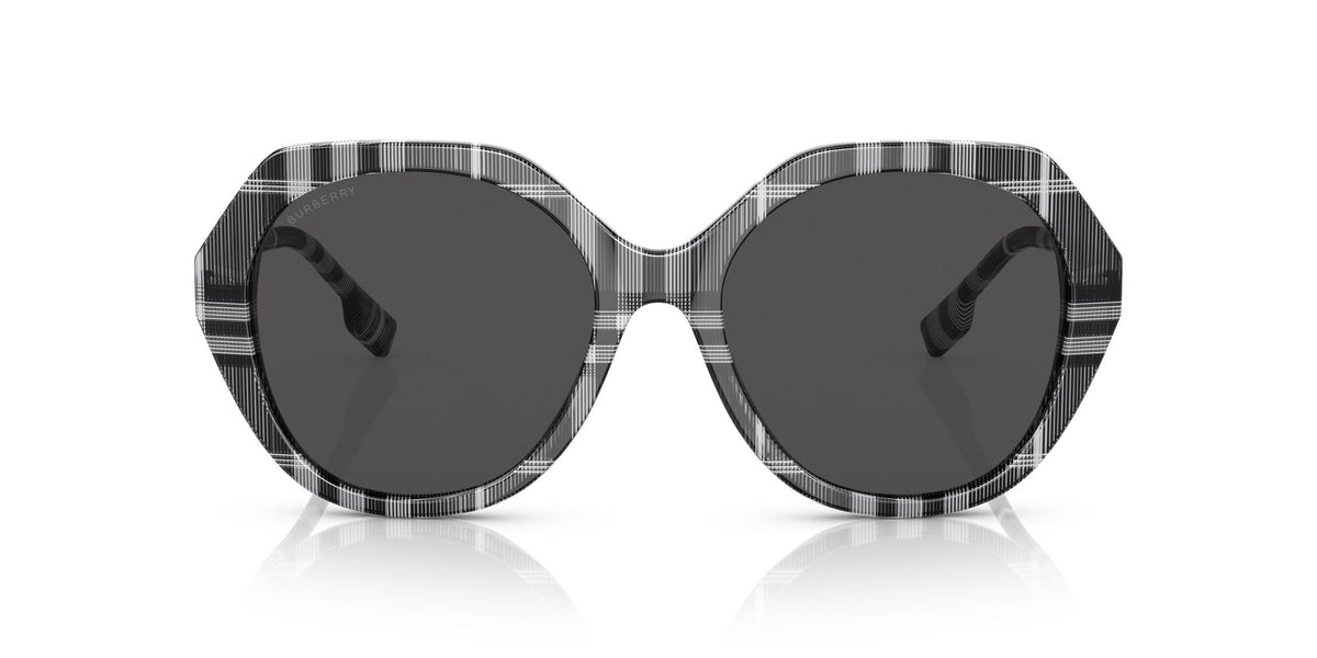 Burberry Vanessa 0BE4375F 400487 57 Check White/Black / Dark Grey 57 / Plastic / Plastic