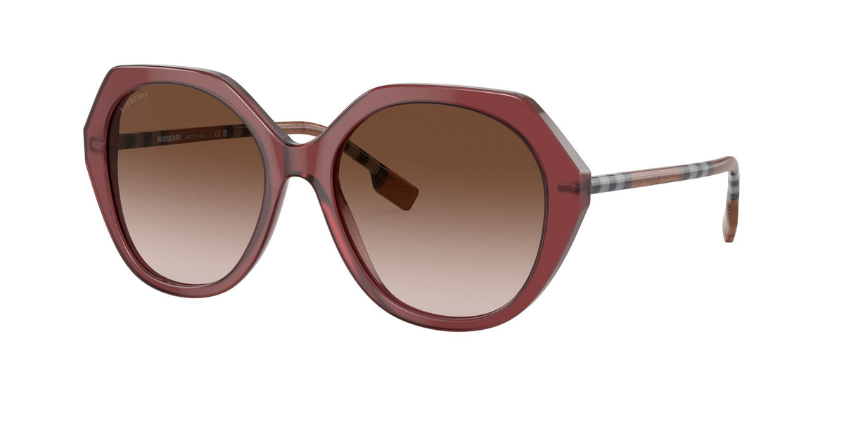 Burberry BE 4375F Bordeaux / Brown Gradient 57 / Plastic / Plastic