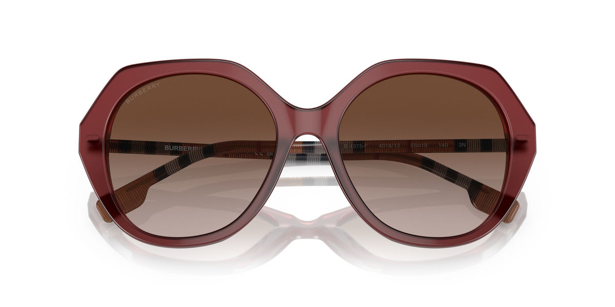 Burberry BE 4375F Bordeaux / Brown Gradient 57 / Plastic / Plastic