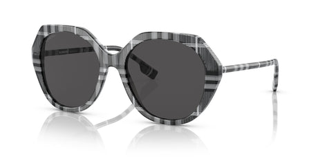 Burberry BE 4375 Check White/Black / Dark Grey 55 / Plastic / Plastic
