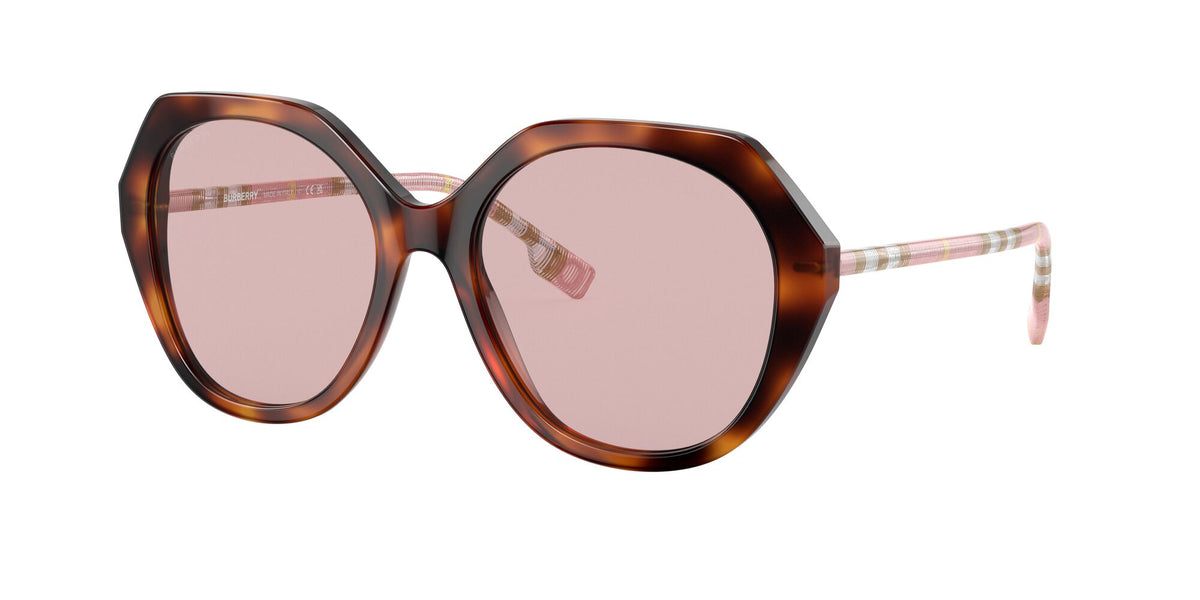 Burberry BE 4375 Light Havana / Pink 55 / Plastic / Plastic