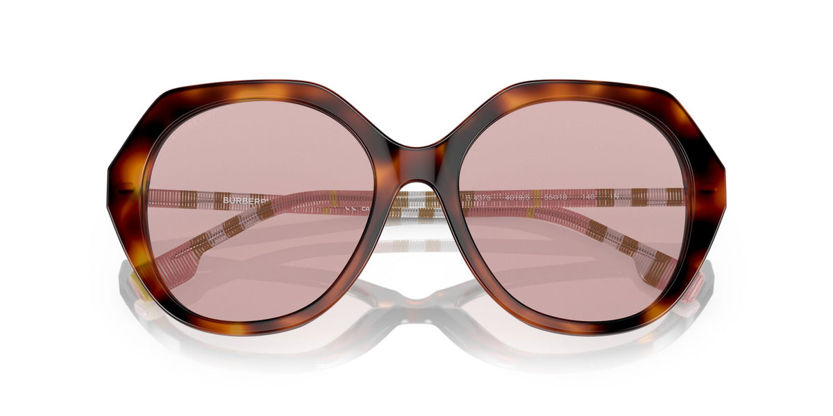 Burberry BE 4375 Light Havana / Pink 55 / Plastic / Plastic
