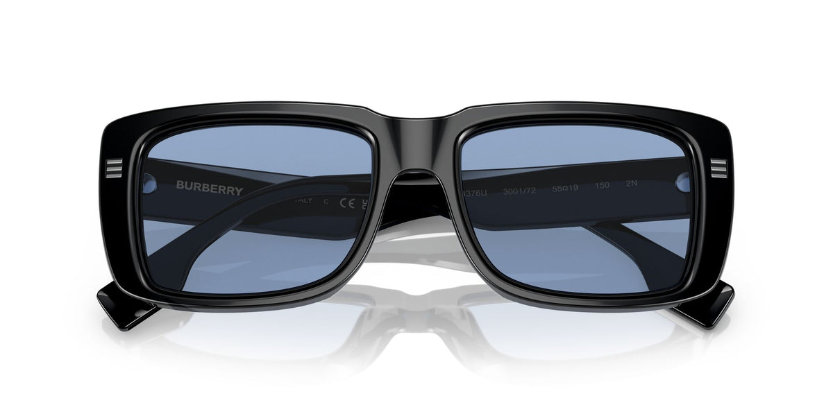 Burberry Jarvis 0BE4376U 300172 55 Black / Light Blue 55 / Plastic / Plastic
