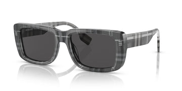 Burberry Jarvis 0BE4376U 380487 55 Charcoal Check / Dark Grey 55 / Plastic / Plastic