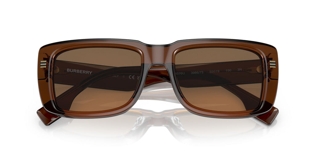 Burberry BE 4376U Brown / Dark Brown 55 / Plastic / Plastic