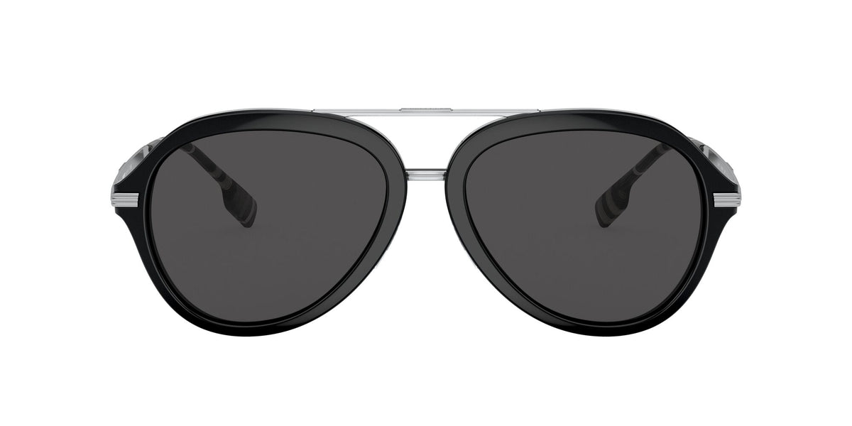 Burberry Jude 0BE4377 300187 58 Black / Dark Grey 58 / Plastic / Metal