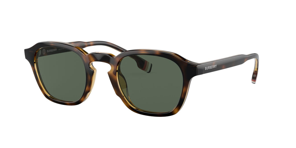 Burberry BE 4378U Dark Havana / Dark Green 49 / Plastic / Plastic