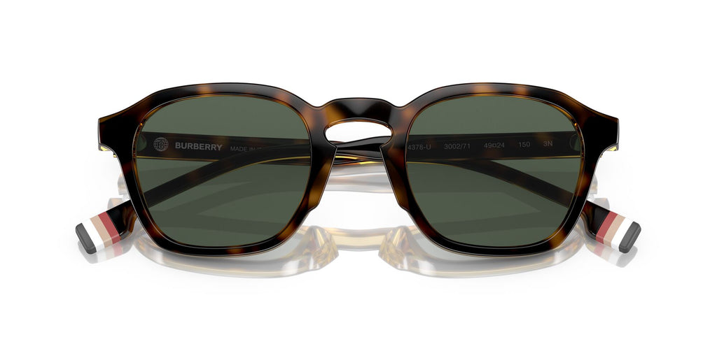 Burberry BE 4378U Dark Havana / Dark Green 49 / Plastic / Plastic