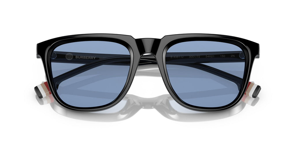 Burberry George 0BE4381U 300172 54 Black / Light Blue 54 / Plastic / Plastic