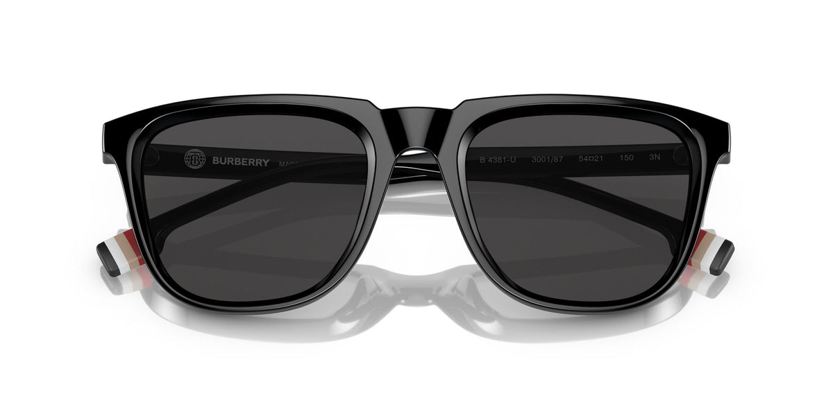 Burberry George 0BE4381U 300187 54 Black / Dark Grey 54 / Plastic / Plastic