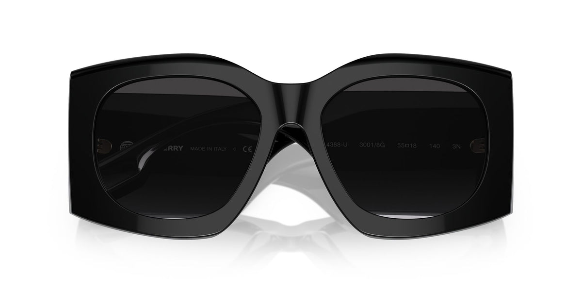 Burberry Madeline 0BE4388U 30018G 55 Black / Grey Gradient 55 / Polyamide Bio / Acetate / Molded