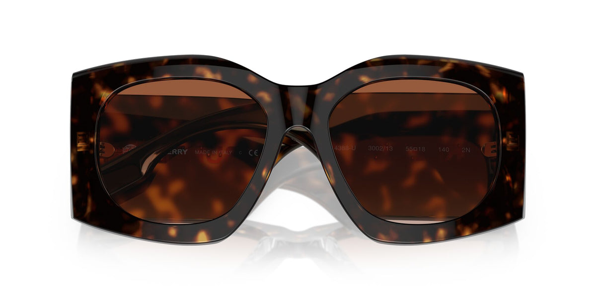 Burberry Madeline 0BE4388U 300213 55 Dark Havana / Brown Gradient 55 / Polyamide Bio / Acetate / Molded