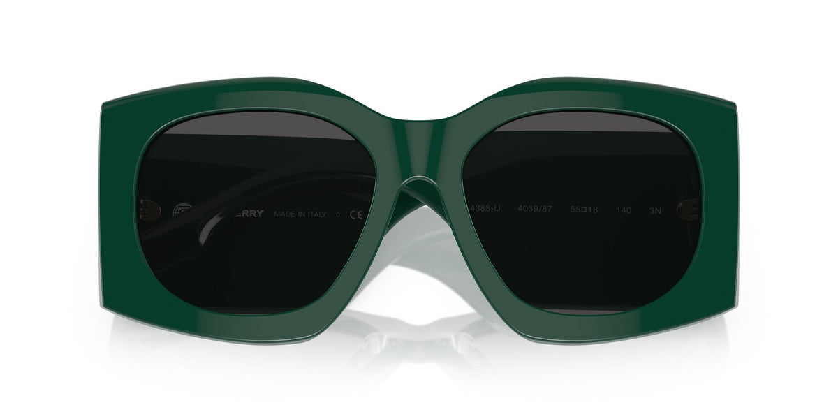 Burberry Madeline 0BE4388U 405987 55 Green Lens / Dark Grey 55 / Polyamide Bio / Acetate / Molded
