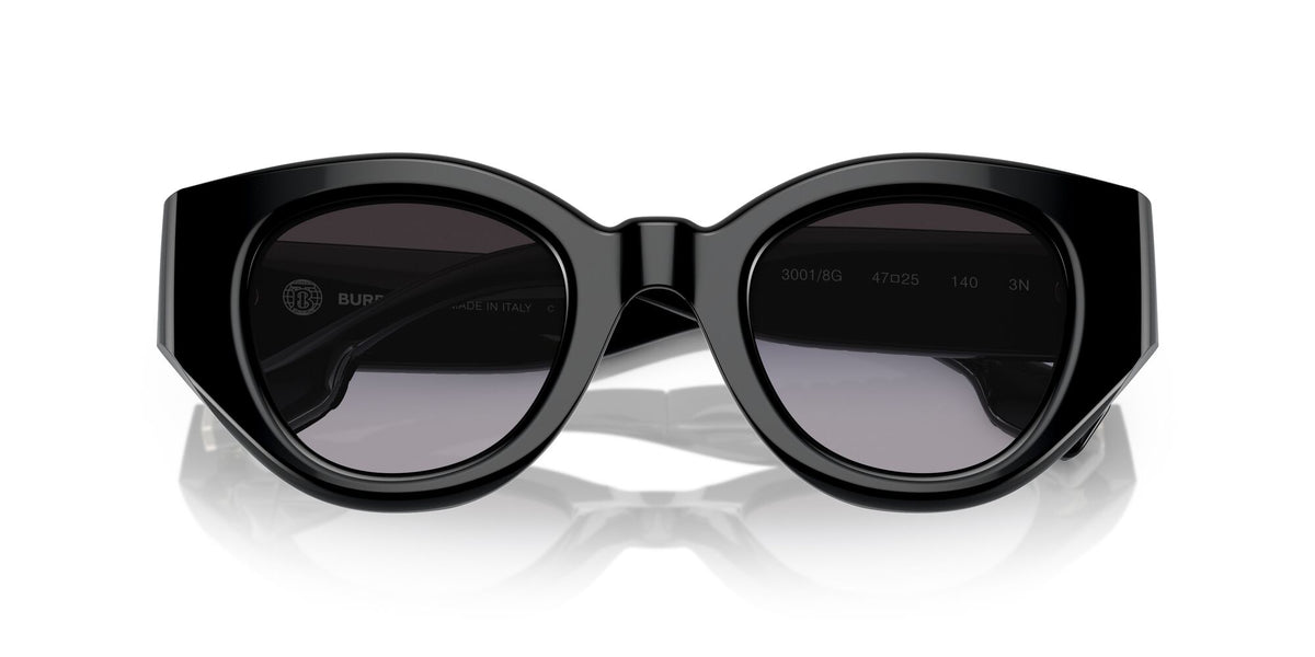 Burberry Meadow 0BE4390F 30018G 47 Black / Grey Gradient 47 / Polyamide Bio / Acetate / Molded