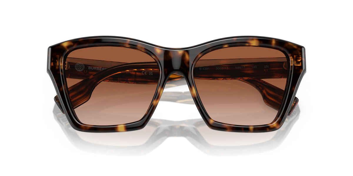 Burberry Arden 0BE4391 300213 54 Dark Havana / Brown Gradient 54 / Polyamide Bio / Acetate / Molded