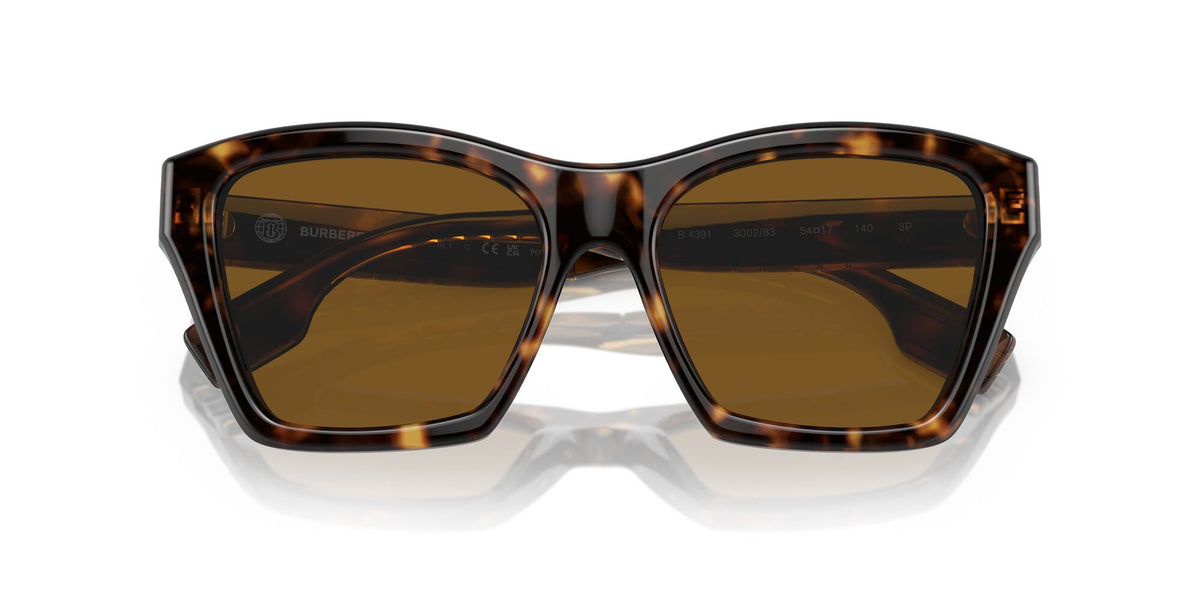 Burberry Arden 0BE4391 300283 54 Dark Havana 
Brown Polarised 54 
Cr39 
Acetate 
Molded