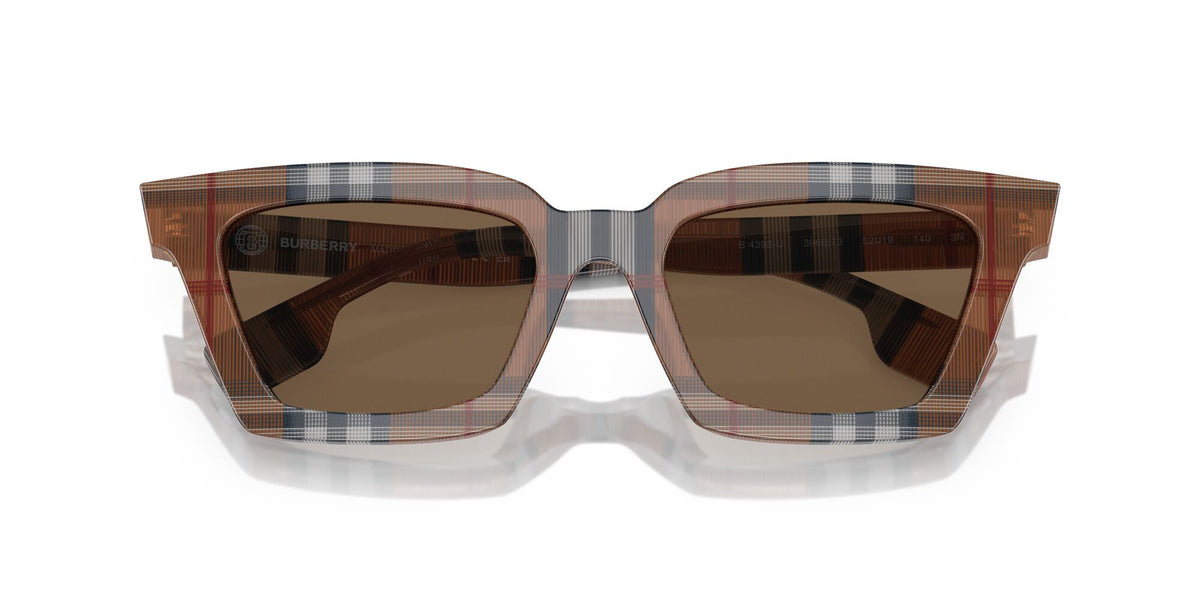 Burberry Briar 0BE4392U 396673 52 Check Brown / Dark Brown 52 / Polyamide Bio / Acetate / Acetate
