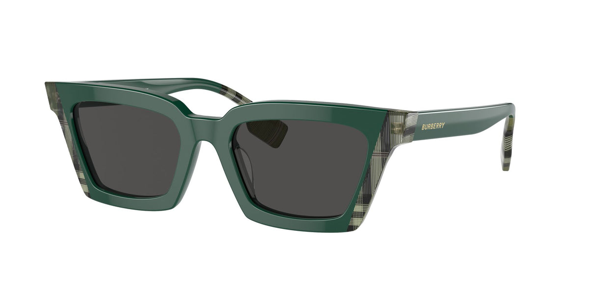 Burberry Briar 0BE4392U 405687 52 Green Lens/Check Green Lens / Dark Grey 52 / Polyamide Bio / Acetate / Acetate