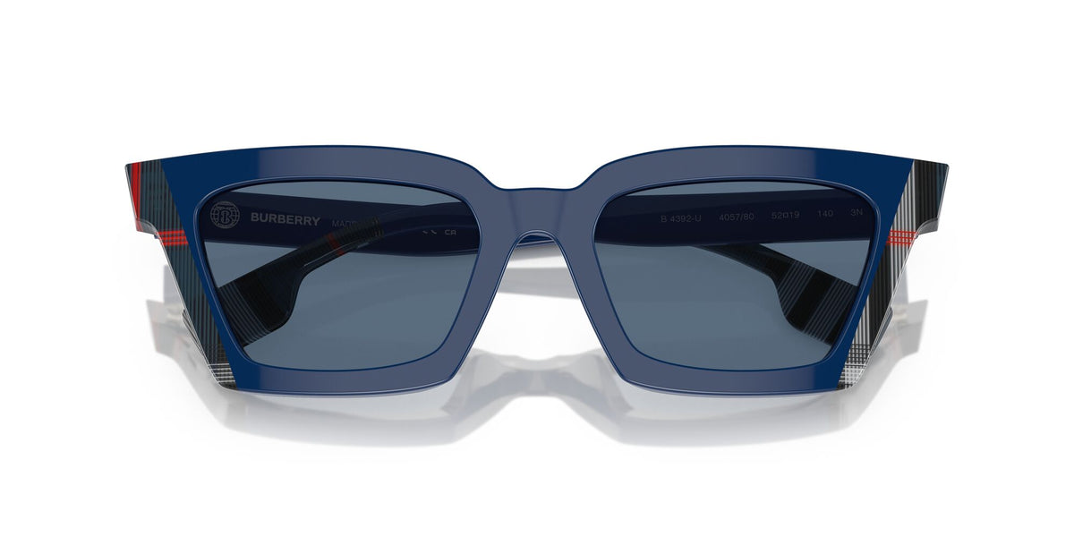 Burberry Briar 0BE4392U 405780 52 Blue/Navy Check / Dark Blue 52 / Polyamide Bio / Acetate / Acetate