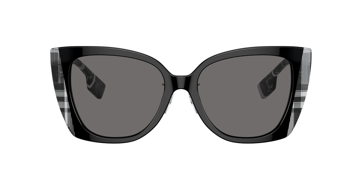 Burberry Meryl 0BE4393F 405181 54 Black/Check White Black 
Dark Grey Polarised 54 
Cr39 
Acetate 
Acetate
