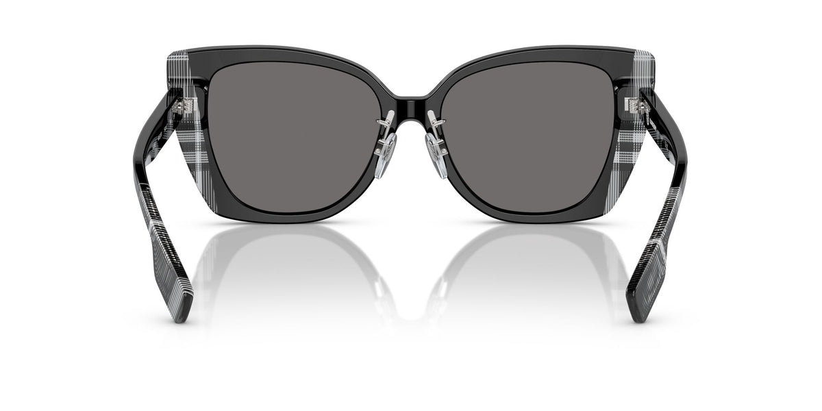Burberry Meryl 0BE4393F 405181 54 Black/Check White Black 
Dark Grey Polarised 54 
Cr39 
Acetate 
Acetate