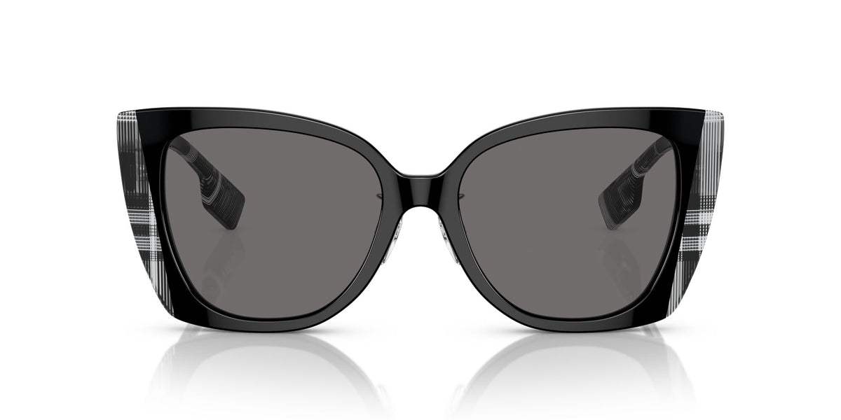 Burberry Meryl 0BE4393F 405181 54 Black/Check White Black 
Dark Grey Polarised 54 
Cr39 
Acetate 
Acetate