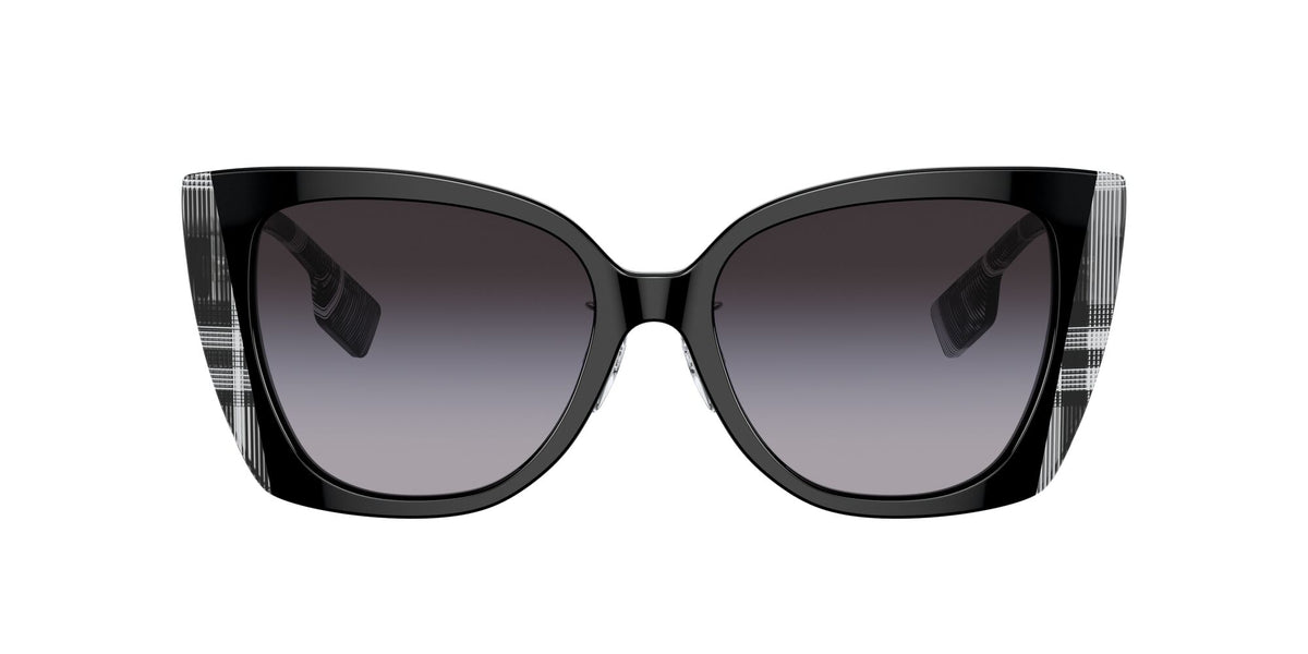 Burberry Meryl 0BE4393F 40518G 54 Black/Check White Black / Grey Gradient 54 / Polyamide Bio / Acetate / Acetate