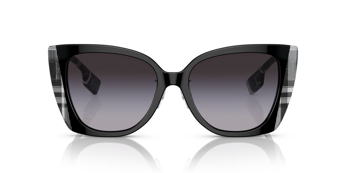 Burberry Meryl 0BE4393F 40518G 54 Black/Check White Black / Grey Gradient 54 / Polyamide Bio / Acetate / Acetate