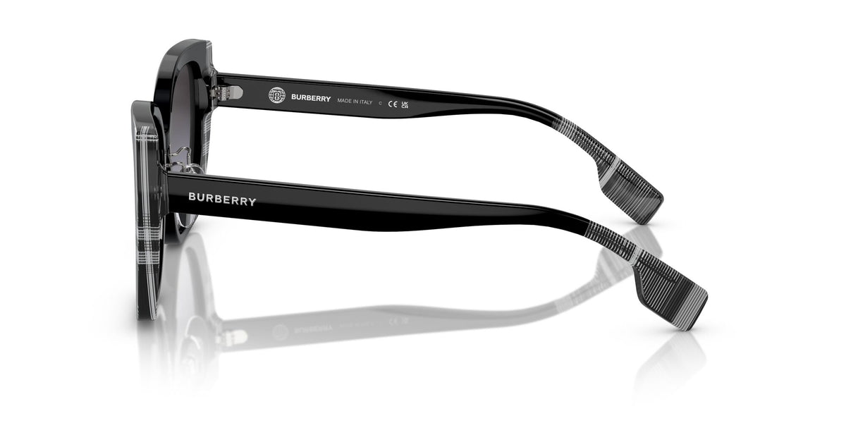 Burberry Meryl 0BE4393F 40518G 54 Black/Check White Black / Grey Gradient 54 / Polyamide Bio / Acetate / Acetate