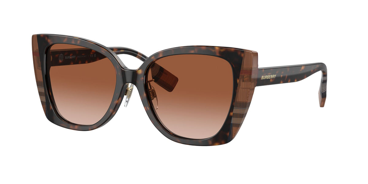 Burberry Meryl 0BE4393F 405313 54 Dark Havana/Check Brown / Brown Gradient 54 / Polyamide Bio / Acetate / Acetate