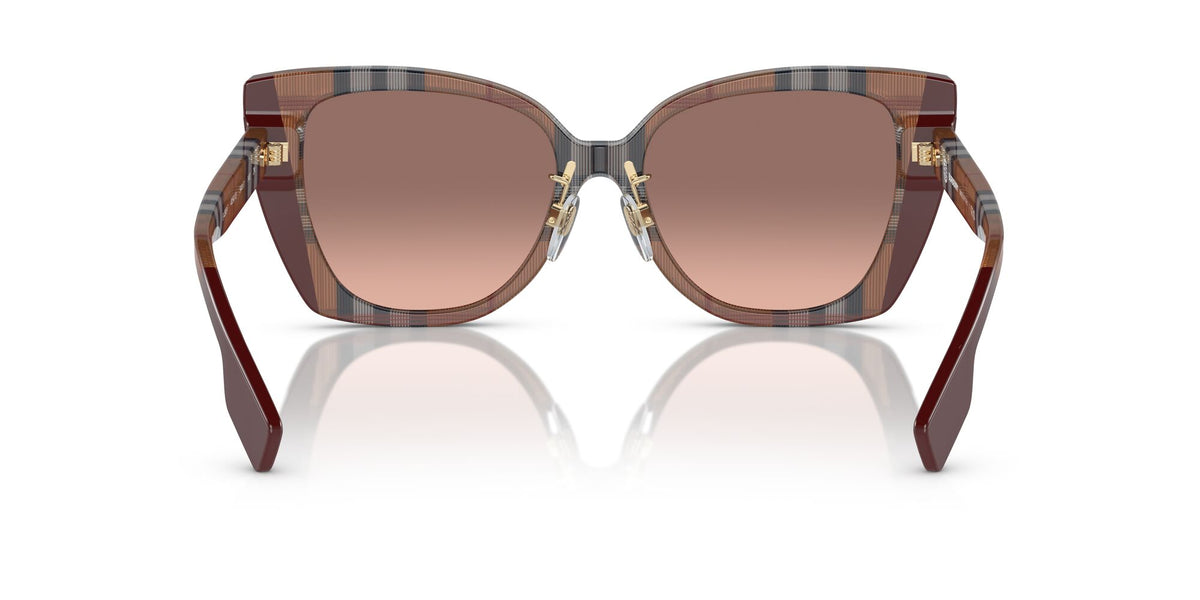 Burberry Meryl 0BE4393F 405413 54 Check Brown/Bordeaux / Pink Gradient Dark Brown 54 / Polyamide Bio / Acetate / Acetate