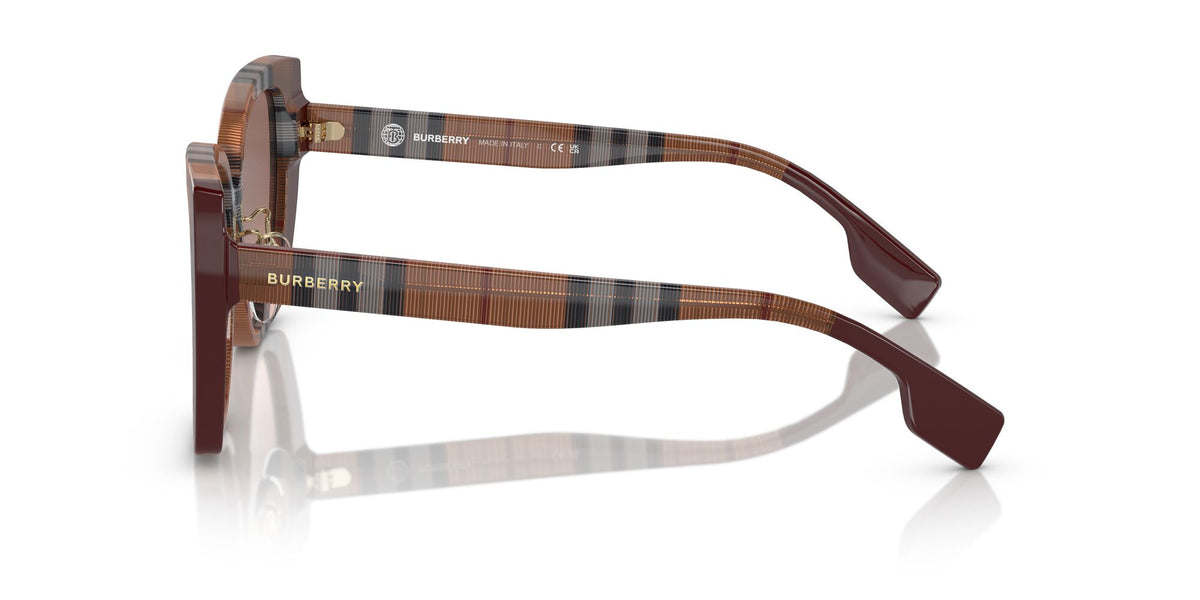 Burberry Meryl 0BE4393F 405413 54 Check Brown/Bordeaux / Pink Gradient Dark Brown 54 / Polyamide Bio / Acetate / Acetate