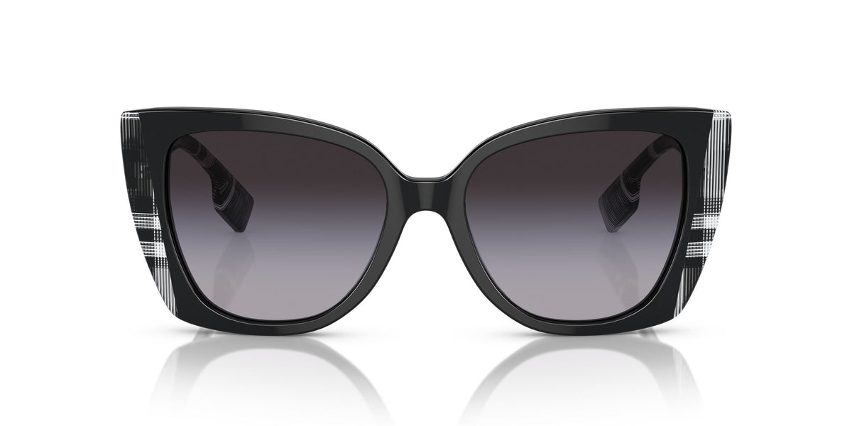 Burberry Meryl 0BE4393 40518G 54 Black/Check White Black / Grey Gradient