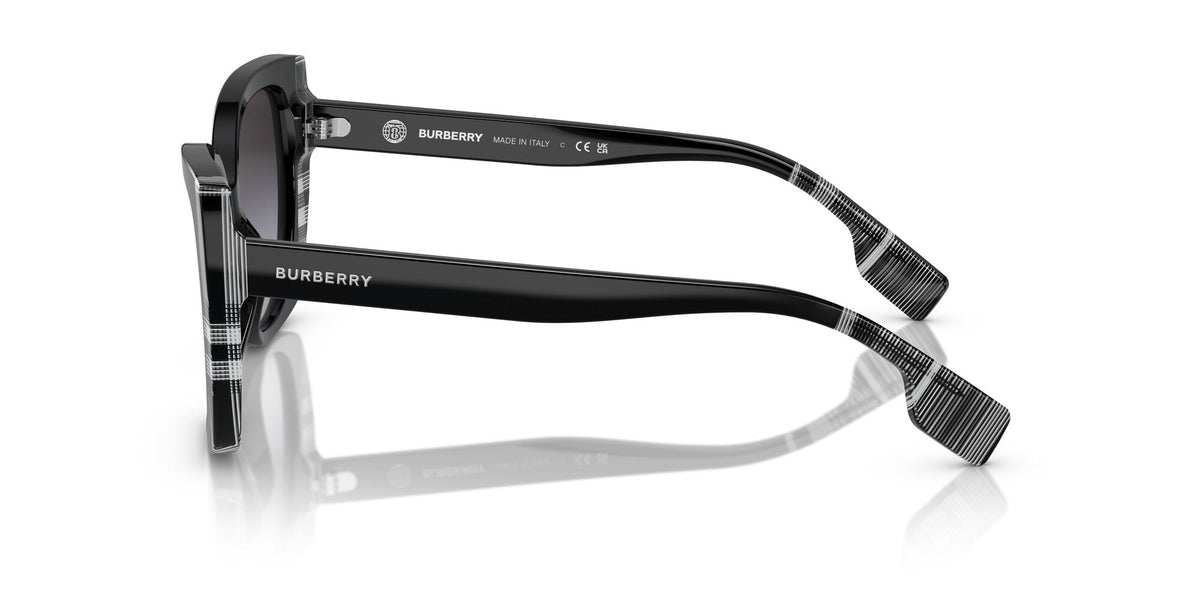 Burberry Meryl 0BE4393 40518G 54 Black/Check White Black / Grey Gradient