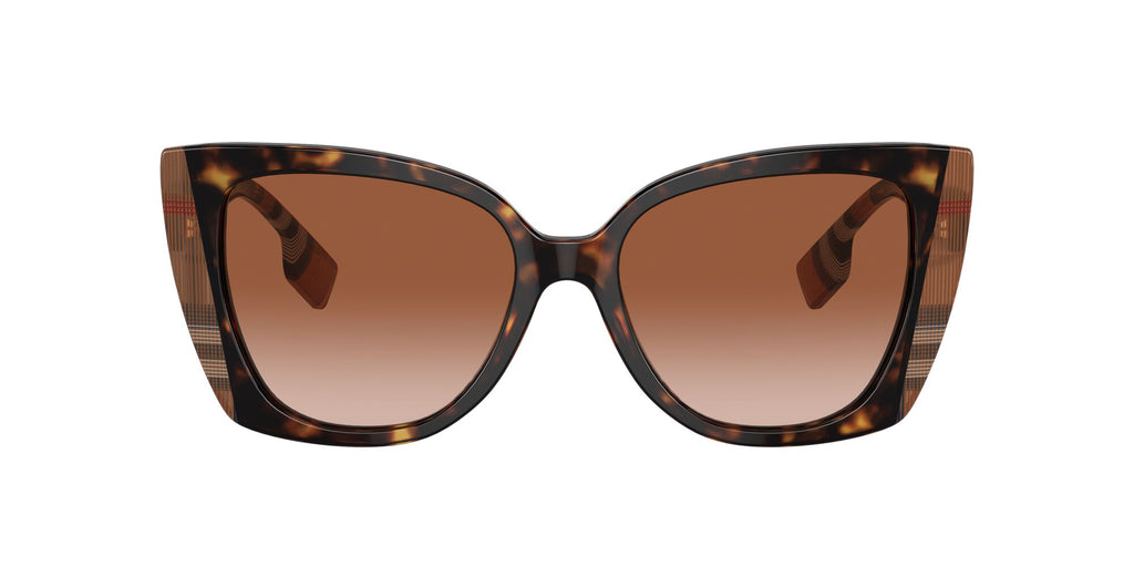 Burberry Meryl 0BE4393 405313 54 Dark Havana/Check Brown / Brown Gradient