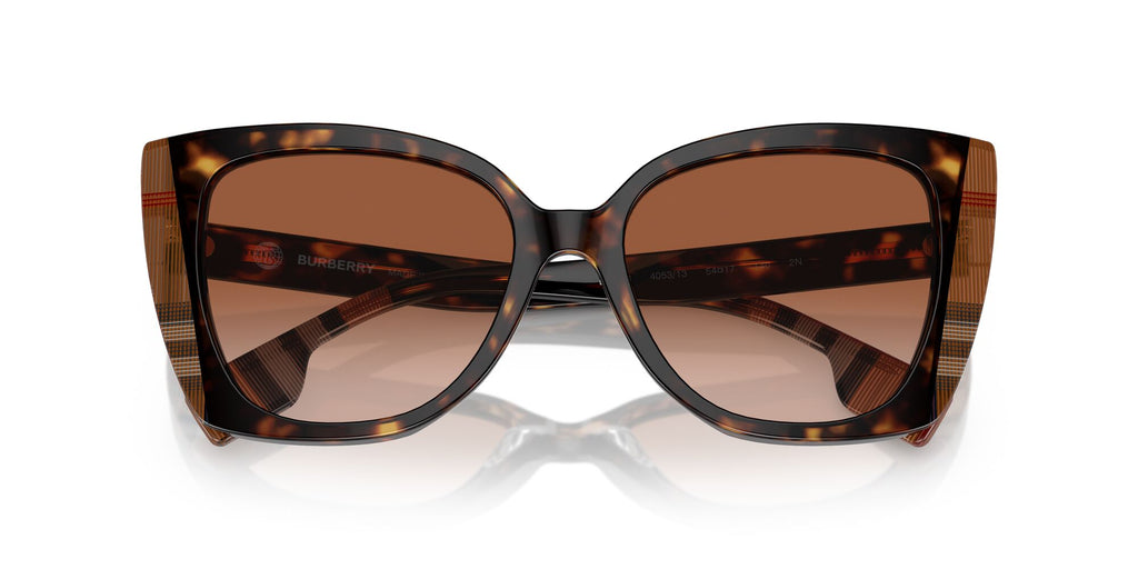 Burberry Meryl 0BE4393 405313 54 Dark Havana/Check Brown / Brown Gradient