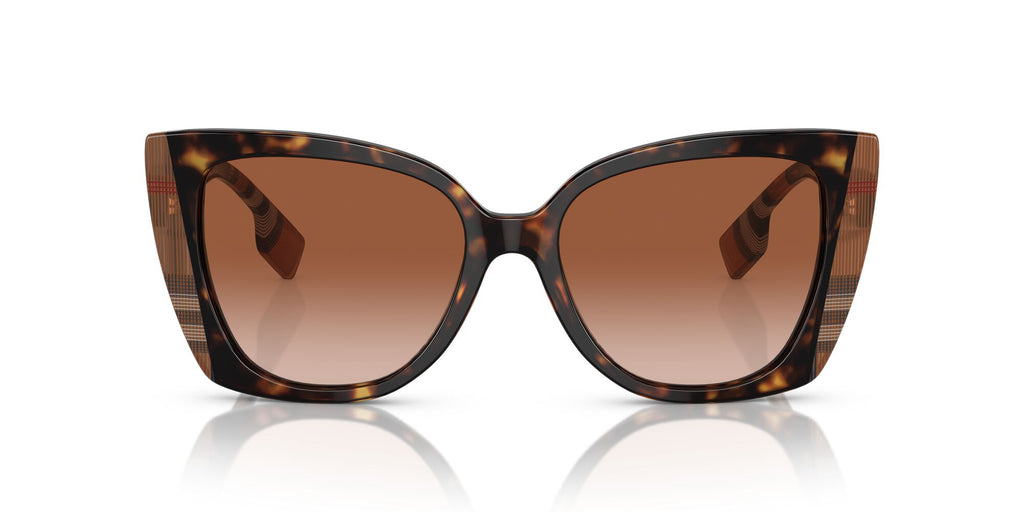 Burberry Meryl 0BE4393 405313 54 Dark Havana/Check Brown / Brown Gradient