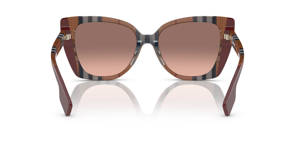 Burberry Meryl 0BE4393 405413 54 Check Brown/Bordeaux / Pink Gradient Dark Brown