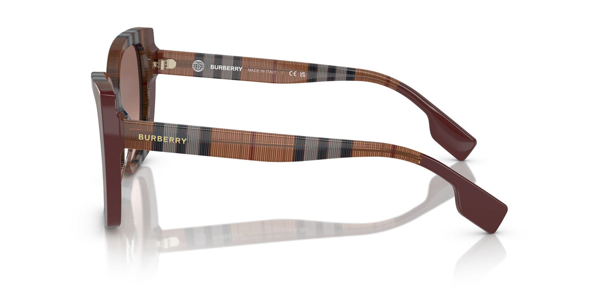 Burberry Meryl 0BE4393 405413 54 Check Brown/Bordeaux / Pink Gradient Dark Brown