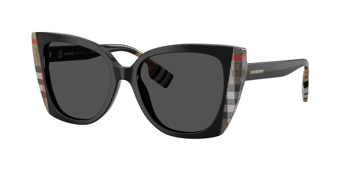 Burberry Meryl 0BE4393 405587 54 Black/Vintage Check/ Dark Grey