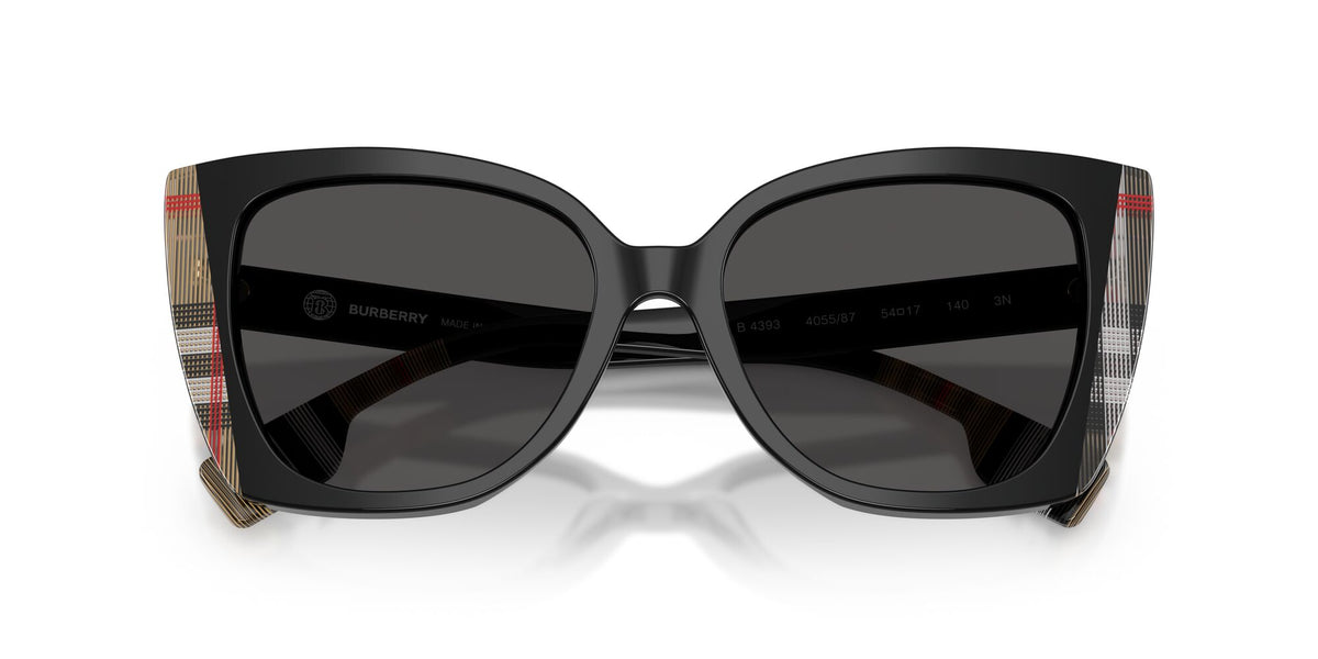 Burberry Meryl 0BE4393 405587 54 Black/Vintage Check/ Dark Grey