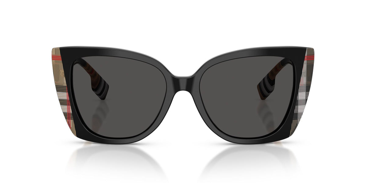Burberry Meryl 0BE4393 405587 54 Black/Vintage Check/ Dark Grey