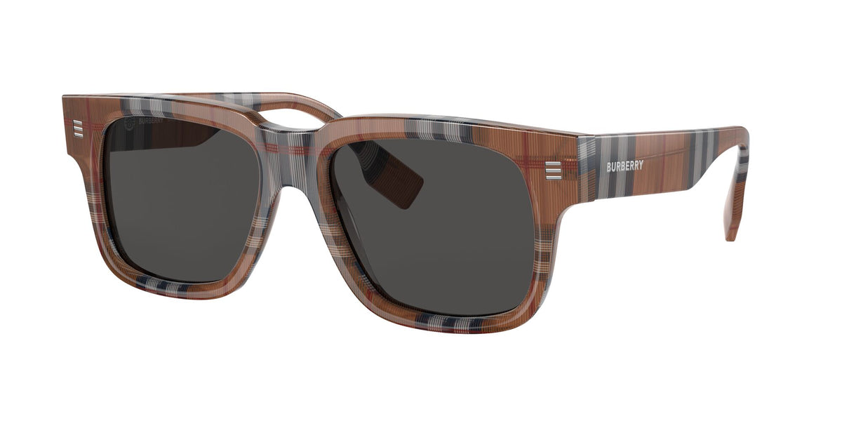 Burberry Hayden 0BE4394 396687 54 Check Brown / Dark Grey 54 / Polyamide Bio / Acetate / Acetate