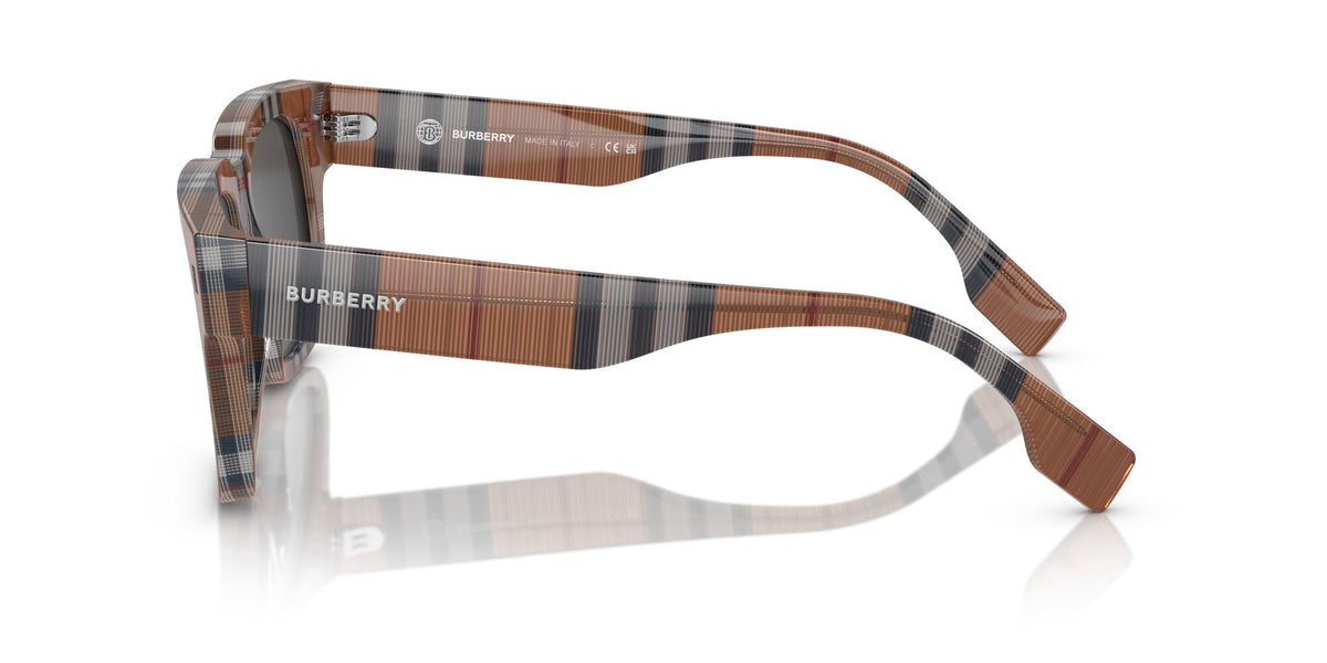 Burberry Hayden 0BE4394 396687 54 Check Brown / Dark Grey 54 / Polyamide Bio / Acetate / Acetate